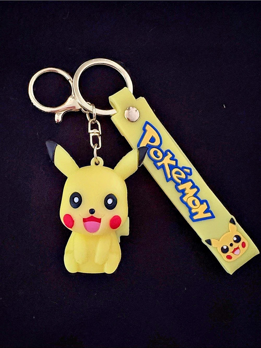 Pikachu Pokémon Bag Charm Key Chain with Strap
